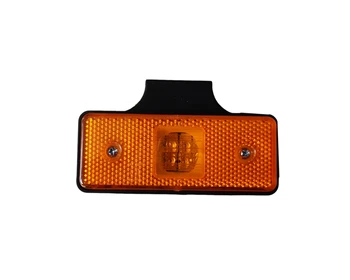 10pcs 12v 24v Oranžna Potrditev Strani Marker Lučka 4 LED Za Čoln na Prikolico Tovornjaka, Avtobus Opozorilne lučke za vklop luči