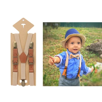 2 cm Moda Elastične Naramnice Trdna Baby Boy Naramnice Otrok Retro Nastavljiv Oklepaji Y-oblike Nazaj Otroci Naramnice Obroč Nosi