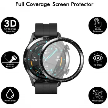 10PCS 3D Ukrivljen Mehko Screen Protector za Huawei Watch GT 2 46mm Polno Kritje Zaščitni Film Gledati GT2 42mm (Ne Kaljeno Steklo)