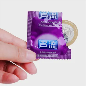 50pcs/veliko Naravnih Kondome iz Lateksa Penis Rokavi Moški Mazanje Condones Varnejši Kontracepcije Boljši Seks Igrače Varnejši Rebrasti Kondomi