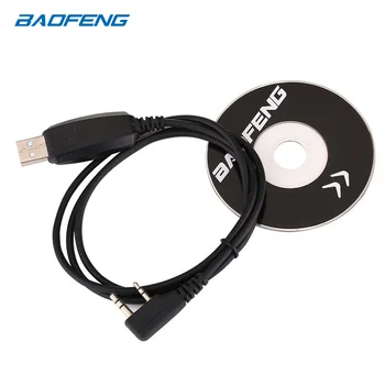 Baofeng Programiranje USB Cable Driver CD Za UV-5RE UV-5R Pofung UV-5R uv5r 888S UV-82 UV-9R dvosmerni Radijski Walkie Talkie Program