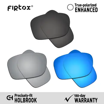 Firtox Res UV400 Polarizirana Leče Zamenjava za-Oakley, Holbrook OO9102 sončna Očala (Objektiv Le) - Black+Titana+Modra