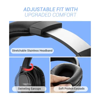 Mpow H7 Bluetooth Slušalke HiFi Stereo šumov Velikosti Nad Uho Slušalke Z Mikrofonom&Vrečka Za iPhone/iPad