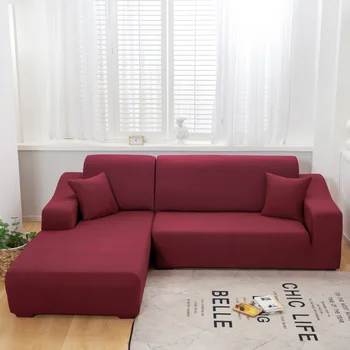 Stretch Elastična kavč kritje Kavč Kavč Primeru drsi Kotu L-Style Kavč, Prevleke za dnevno Sobo, Popolnoma zaviti Proti prahu