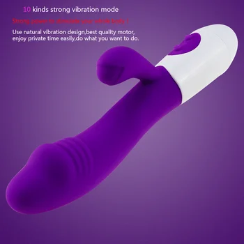 G Spot Rabbit Vibrator Sex Igrača za Ženske Dildo Vibracijska Vagina Klitoris Massager Dvojno Vibracije AV Palico Varen Seks Odraslih Izdelka