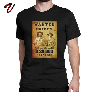 Terence Hill In Bud Spencer Majica Cool Moških Tees T-Shirt Vrhovi Tees Vrhovi Smešno Moških Tees Posadke Vratu T-Shirt Vrhovi Tees