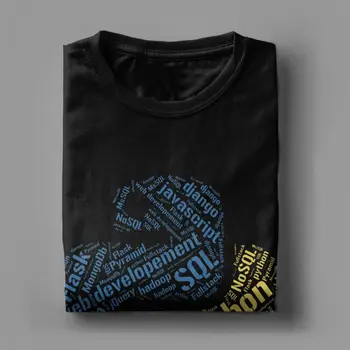 Grafični T-Majice Letnik Python T Shirt Računalniški Programer Razvijalec Programske Opreme Moški Tee Majica Programiranje Coder Srajce Kodiranje