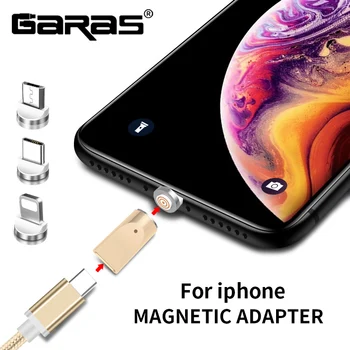 GARAS Magnetni Tok, Da Za 8pin/Mikro/usb tip c podporo Polnilnik In Podatkov Magnet Adapter