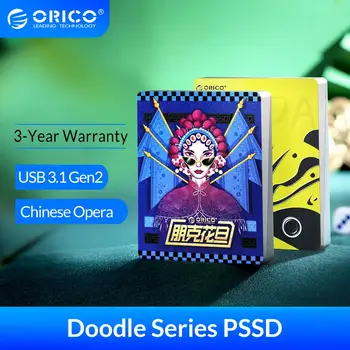 ORICO Zunanje SSD trdi disk 1TB 120GB SSD 240GB 480GB Doodle Serija SSD Prenosni Pogon ssd s Tip C USB 3.1 Gen2