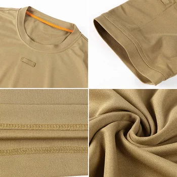 ReFire Prestavi Vojaško Taktično Kratek Sleeve Majica S Kratkimi Rokavi Moški Poletje Quick Dry Posebne Sile Za Boj Proti T-Shirt Vojske Dihanje Oblačila