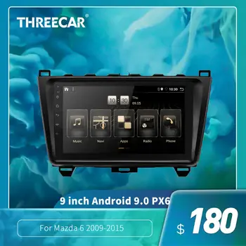 2din Android 9.0 Ouad Jedro PX6 stereo avtoradia Za Mazda 6 2009-GPS Navi Avdio, video predvajalnik, Wifi, BT HDMI DAB + 4G + 32
