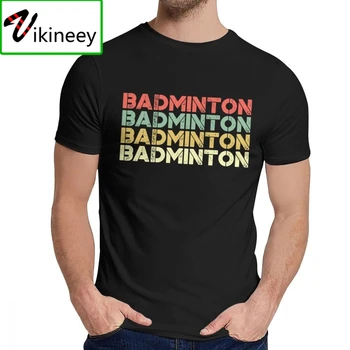 Crewneck Badminton T Shirt Badminton Ljubezen Badminton Kratek Rokav Vintage Za Camisas Naravnega Bombaža Vrh Tee NAM Velikost