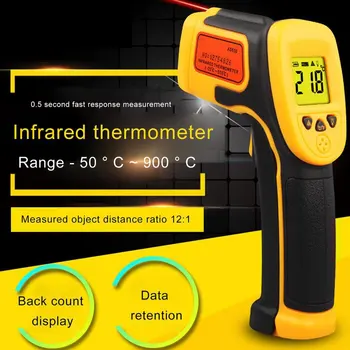 As530 industriji Laser Tester -32~550℃ Infrardeči termometer Digitalni Non Stik IR Temperatura Tester