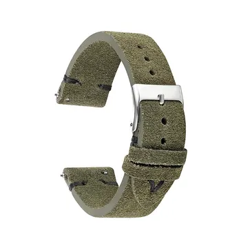 Onthelevel Watchband Zelena Antilop Pravega Usnja Watch Trak 18 mm 20 mm 22 mm 24mmWatch Band za Rolex_watch Pribor Manžeta