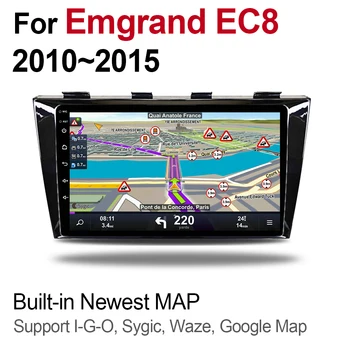 Android avto dvd predvajalnik Za Emgrand EC8 EC820 2010 2011 2012 2013 Večpredstavnostna GPS Navigacijski Zemljevid Autoradio WiFI, BT