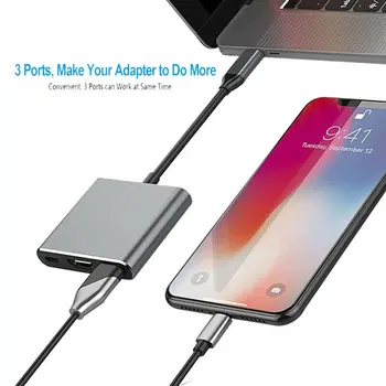 USB c prilagodilnik pretvornika tip c do HDMI / USB 3.0 / Tip C aluminija adapter tip C za Apple Macbook