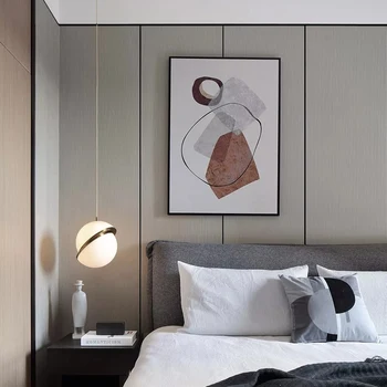 Nordijska LED lestenec razsvetljavo post sodobno minimalistično akril lestenec 110v-220v doma jedilnico spalnica postelji lestenec