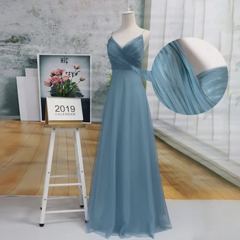 Nove Modne Ženske Poletje Obleko Elegantno Linijo V Vratu Špageti Trak Obleko Dolgo Maxi Obleke Za Ženske Haljo Boheme Femme 2020