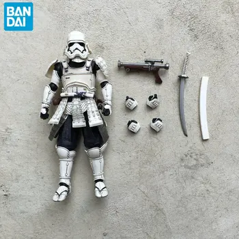 Orignal BANDAI 16 cm Star Wars SOP VOJNE Beli Cesarski Vojak Stormtrooper Anime Dejanje Igrača Številke Modela Igrače Brez Polje