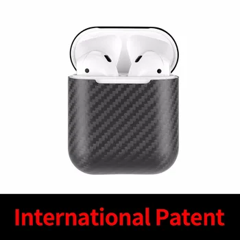 Mcase Za Apple AirPods Realno Ogljikovih Vlaken Primeru-Ultra Tanek Brezžične Slušalke Slušalke Primeru-Brezplačna Dostava v Mat
