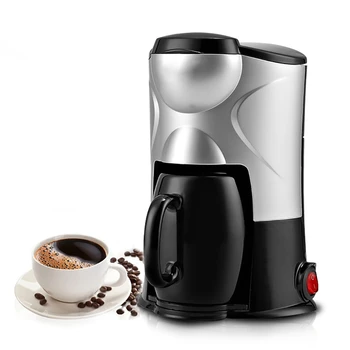 Kava & Čaj, Kavo Eleganten Dom Prenosni Popolnoma Avtomatsko Mini Ameriško Kavo, Črna In Roza EU vtičnice 220V