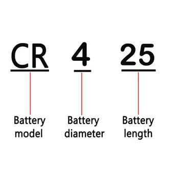 20pcs/veliko CR425 Baterije Ribolov Plovcev Litij-Pin Baterije Noč Svetlobna Float Sveže Vode Ribištvu Tackle Orodja Pribor