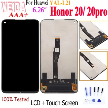 Original za Čast, 20 LCD Zaslon, Zaslon na Dotik, Računalnike Zbora za Huawei Honor 20 Pro YAL-L21 YAL-AL10 YAL-L41Replacement