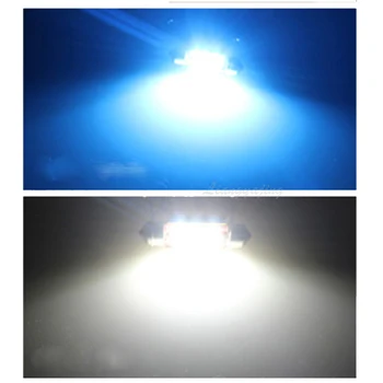 50pcs Festoon 31mm 36 mm 39 mm 41mm 12V C5W C10W LED Žarnice Canbus Brez napake Avto Notranja Lučka za Branje Svetlobe Dome Svetlo Roza Modra