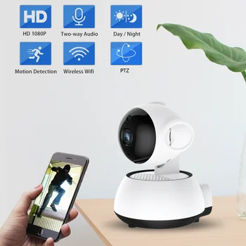 FEISDA Brezžični WiFi Smart Camera 1080P IP Kamero Two-Way Audio Notranji Varnosti HD Night Vision CCTV Kamere Pet Baby Monitor