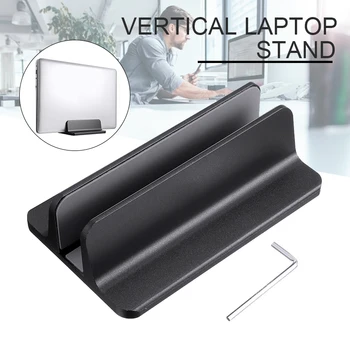 Aluminij Desk Navpično Laptop Stand Nosilec Nastavljiv Dock Velikost Nosilec Za MacBook Air Pro 13 15