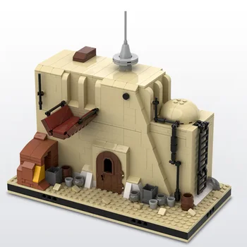Tatooine Puščavi Arhitekture Junk Trgovina Model gradniki Star Prostora Vojne DIY Mesto Street View Opeke Otroci Zbiranja Igrač Darilo