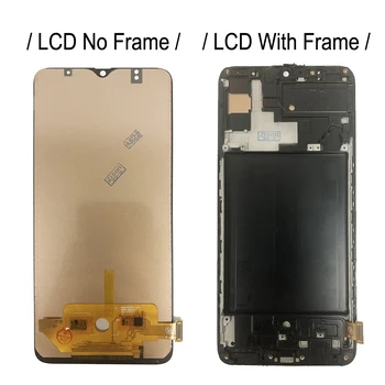 LCD zaslon Za SAMSUNG Galaxy A80 A70 A60 A50 A40 A30 A20 A10 2019 Display + Okvir A10s A20s A30s LCD Zaslon na Dotik, Računalnike Skupščine