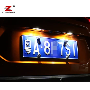Beli LED parkirna luč+ Povratne rezervno žarnico + registrske tablice lučka Za Nissan Leaf ZE0 LED Zunanja svetloba kit (2010-2017)
