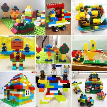 Otroci DIY Igrače Plastične Gradnike Sestavljamo Izobraževalne Učenje Dekleta, Fantje, Igrače Za Otroke, ki so Združljive Z Legoes
