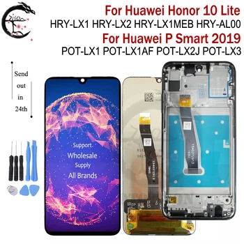 LCD Z Okvirjem Za Huawei Honor10 Čast 10 lite Zaslon na Dotik Računalnike Zbora Za Huawei Psmart P Smart 2019 Zaslon
