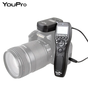YouPro MC-292 DC0/DC2/N3/S2/E3/E2 2.4 G z Brezžičnim Daljinskim LCD Timer za Sprostitev Zaklopa Kanalov za Canon/Sony/Nikon/Fujifilm