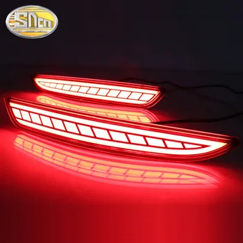 SNCN 2PCS Multi-funkcijo LED Reflektor Svetilka Zadnja Svetilka za Meglo Zadnji Odbijač Luč Zavorna Luč Za Mazda 3 Axela Mazda3 2019 2020