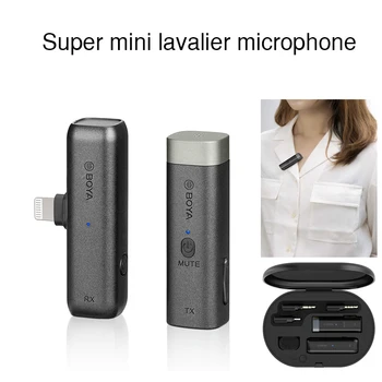 BOYA S-WM3 Brezžični Mikrofon 2.4 GMini Lavalier Mikrofon Intervju Mic za iPhone iOS Strele Android Tip-C Pametni telefon Snemanje