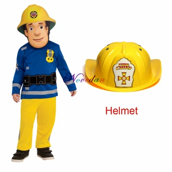 Baby Boy Otroci Fireman Sam Kostum Čelada Otroka Vlogo Igrajo Obleko Pustni Rojstni Dan Noč Čarovnic Cosplay Kostum, Obleke
