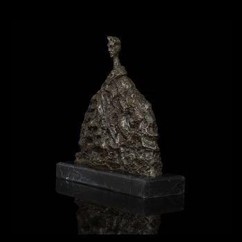 Ivorique DS493 Slavnega Umetnika Bronasto Art Dekor Abstraktni umetnik Giacometti bronasto skulpturo povzetek človek kip dekorativne Za Col