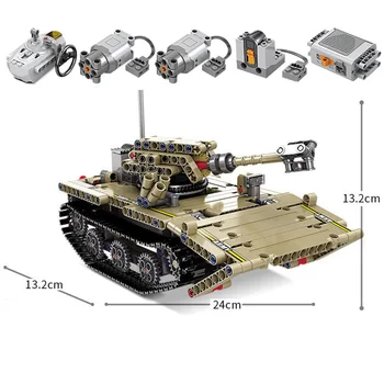 500+ Kos Opeke RC Tank Tehnika Modela Avtomobila gradniki Fant Rojstni dan Darila Otroci Daljinski upravljalnik Igrače Za Otroke