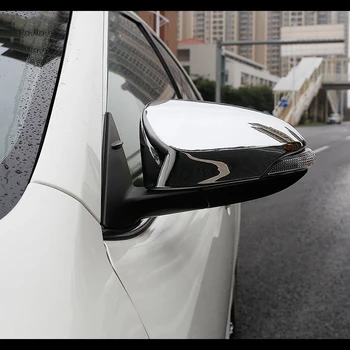 2pcs Za Toyota VIOS/Yaris Limuzina XLS 2019 2020 Dodatki Avto Rearview Strani Vrat, Struženje Ogledalo Kritje Trim ABS Chrome/Carbon