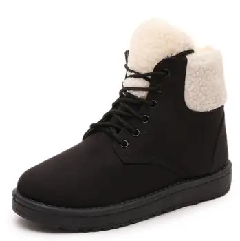 Moda toplo ženske snow škornji 2019 pozimi nov prihod ženske škornji ženske čevlje toplo krzno plišastih Vložek čevlji ženske škornji