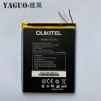 Prvotne Oukitel C12 Pro Baterija Visoke Zmogljivosti 3300mAh Akumulator Zamenjava za Oukitel C12Pro Pametni Telefon