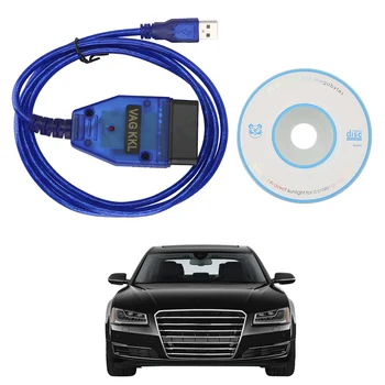 USB Kabel za Diagnostiko Optičnega VAG-COM 409.1 OBD2 Vag Com 409Com Za VW Audi Seat Volkswagen, Škoda CH340 Čip Scan Orodje Vmesnik