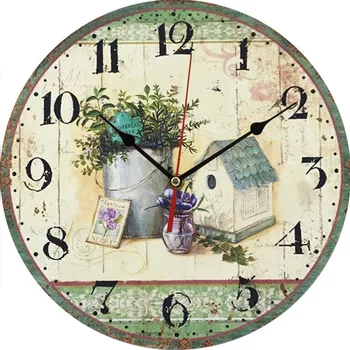 Lesene stenske ure 30 cm MDF MDF stenska ura izklop quartz ura dnevna soba stenska ura