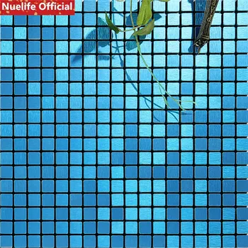 Nuelife 4pcs samolepilne 3d kovinski mozaik steni polaganje ploščic ozadje nepremočljiva anti-mehko vrečko nadstropju spalnica dekoracijo stenske nalepke