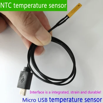 Micro usb priključek ntc Zunanje temperaturno sondo tipalo termometra za T18 WEB-U2 UD18 Qway-U2p usb tester voltmeter Ampermeter