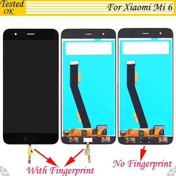 5.5 palčni Za Xiaomi Mi6 Zaslon LCD + Touch Screen Novih FHD Računalnike Skupščine Zamenjava Za Xiaomi MI 6 M6 Mobilni Telefon