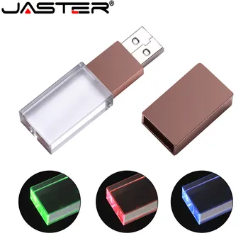 JASTER LOGOTIP prilagajanje pravi zmogljivosti Kristalno USB flash drive pendrive 8GB 16GB 32GB 64GB 128GB memory stick Zunanje Skladiščenje